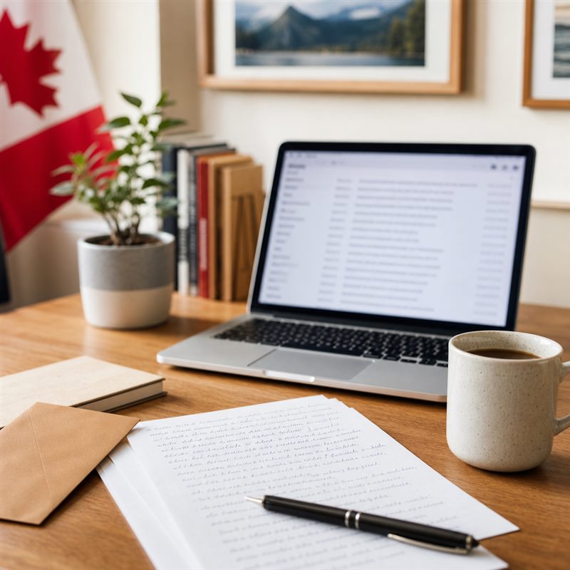 Reader correction notes and blurred editorial inbox on a tidy desk